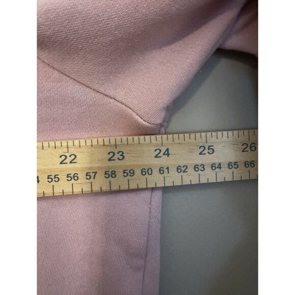 Under Armour Hoodie, Women's XLarge, UA Rival Fleece Short Sleeve Hoody Pink - Picture 4 of 5